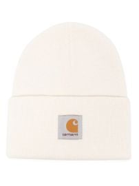 Carhartt WIP logo-patch Knit Beanie | Neutrals | FARFETCH at Farfetch